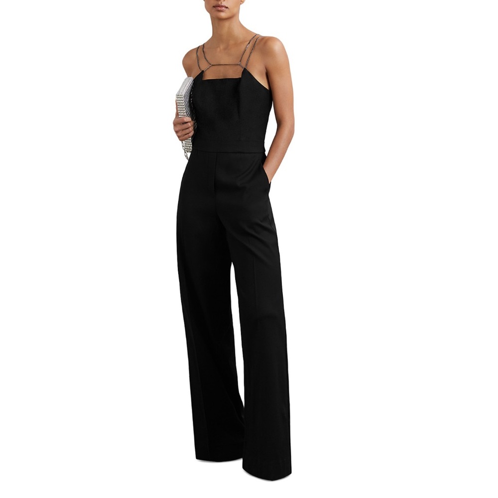 reiss alora chain jumpsuit